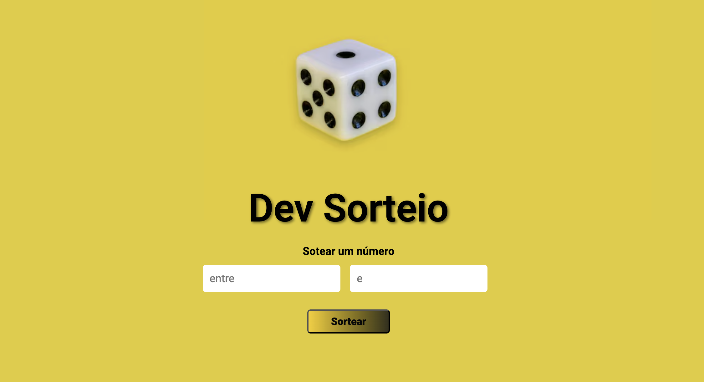 Projeto Dev Sorteio